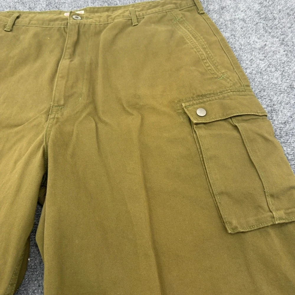 Levi's‎ Cargo Shorts Mens 4 Olive Green Cotton Multi Pocket Utility Gorpcore